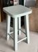 Tabouret bois massif vert amande 