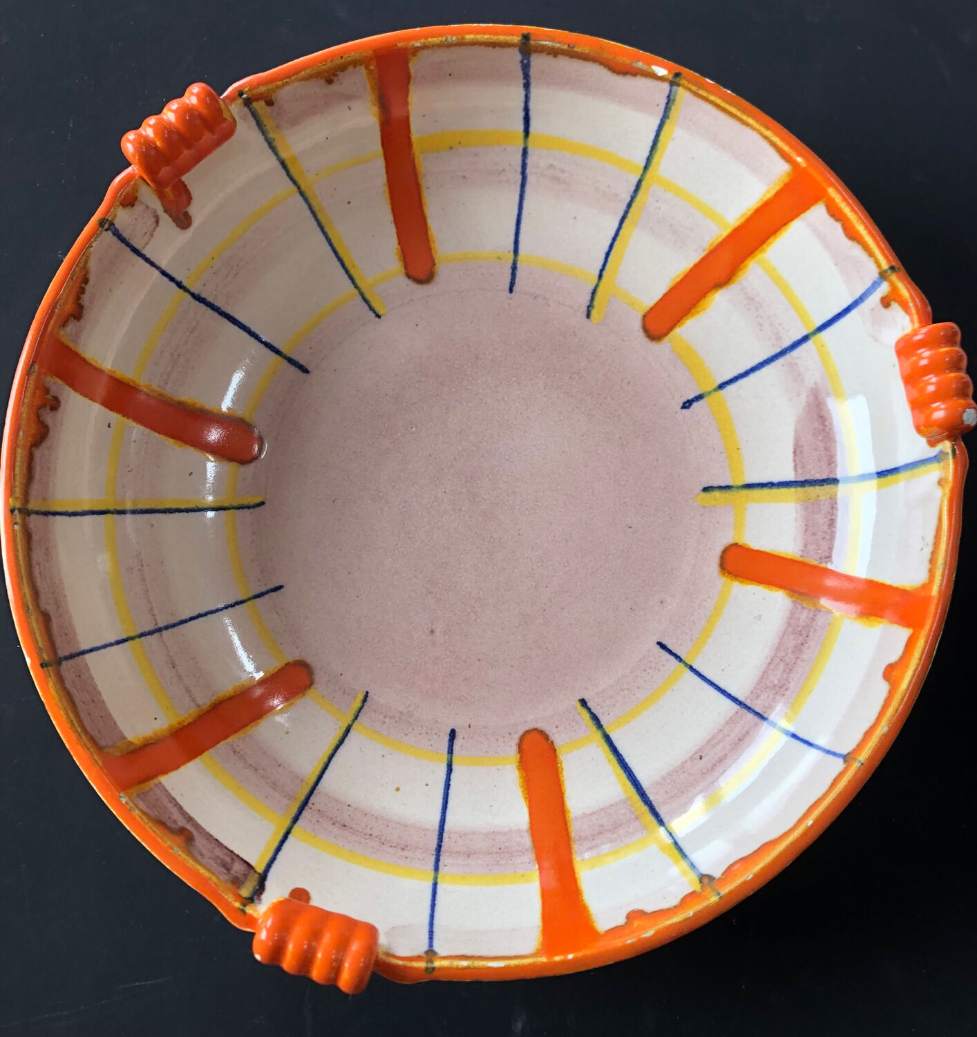 Abstract dish by Elfie Stadtler for Schramberg