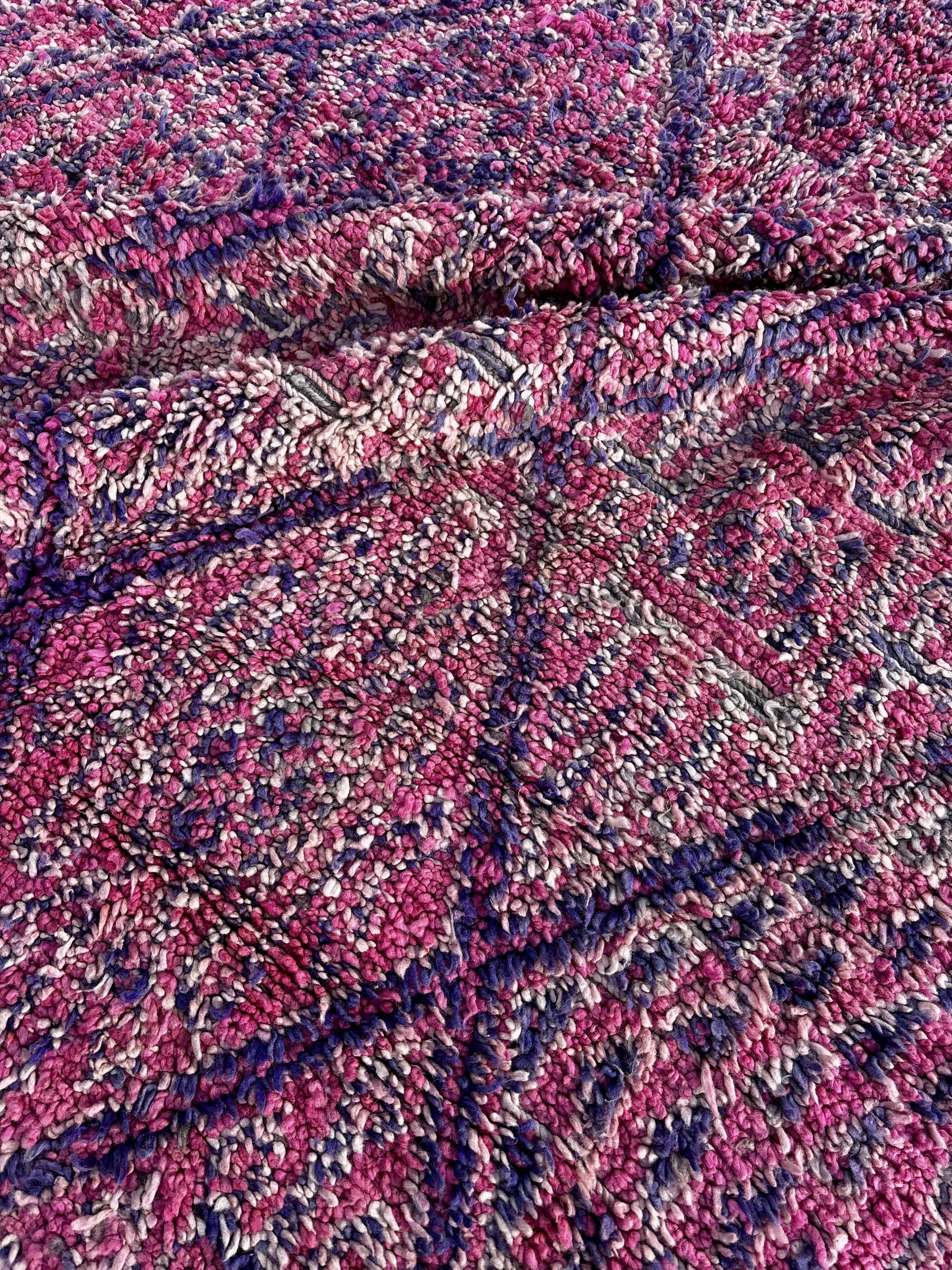 Vintage pink Berber rug from Boujad
