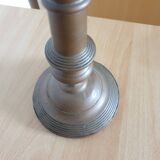 19th century red copper candlestick