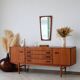 Vintage teak enfilade Beautility | Restored 1960s design