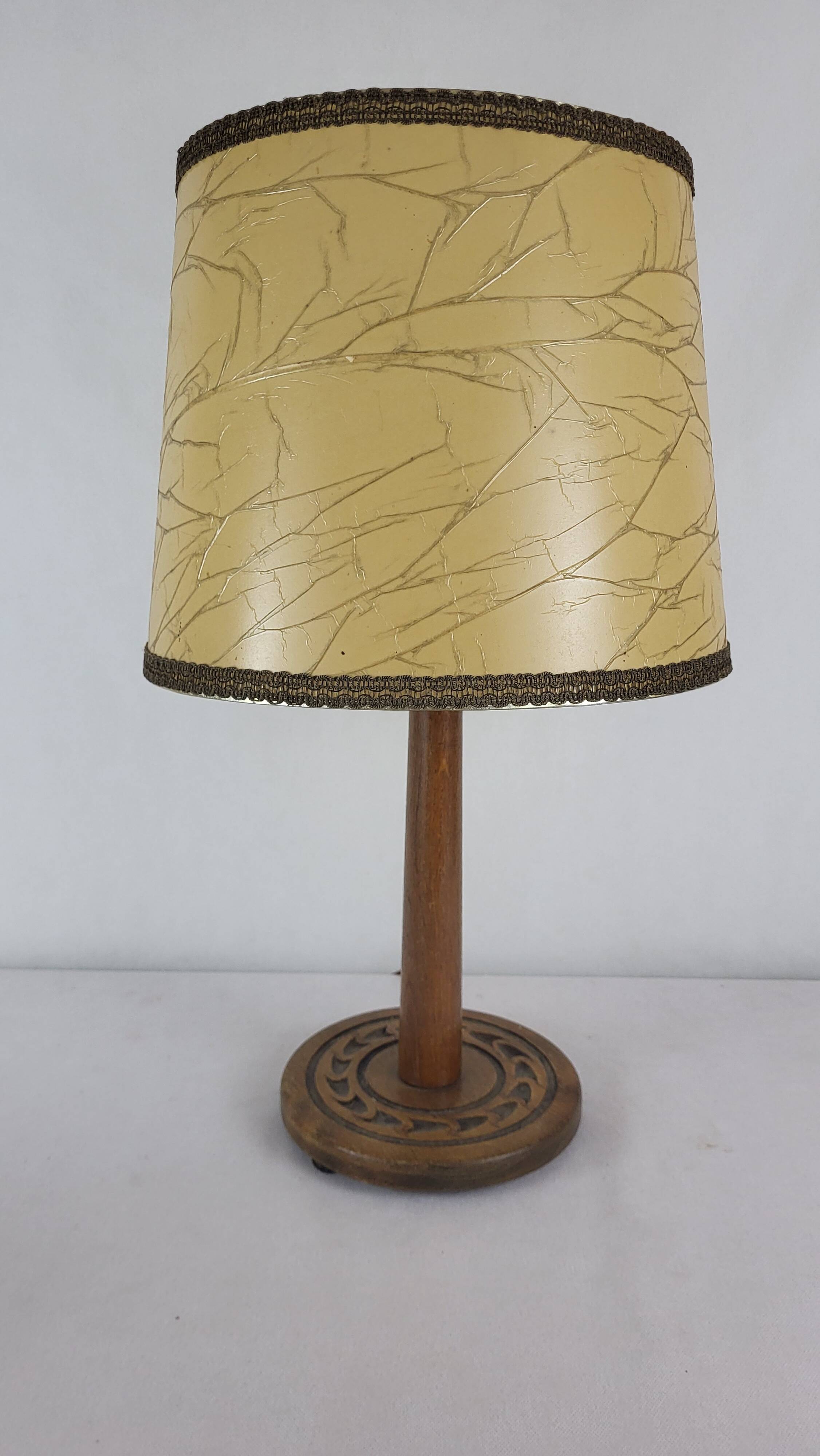1950's wooden lamp