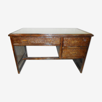 Rattan desk