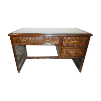 Rattan desk
