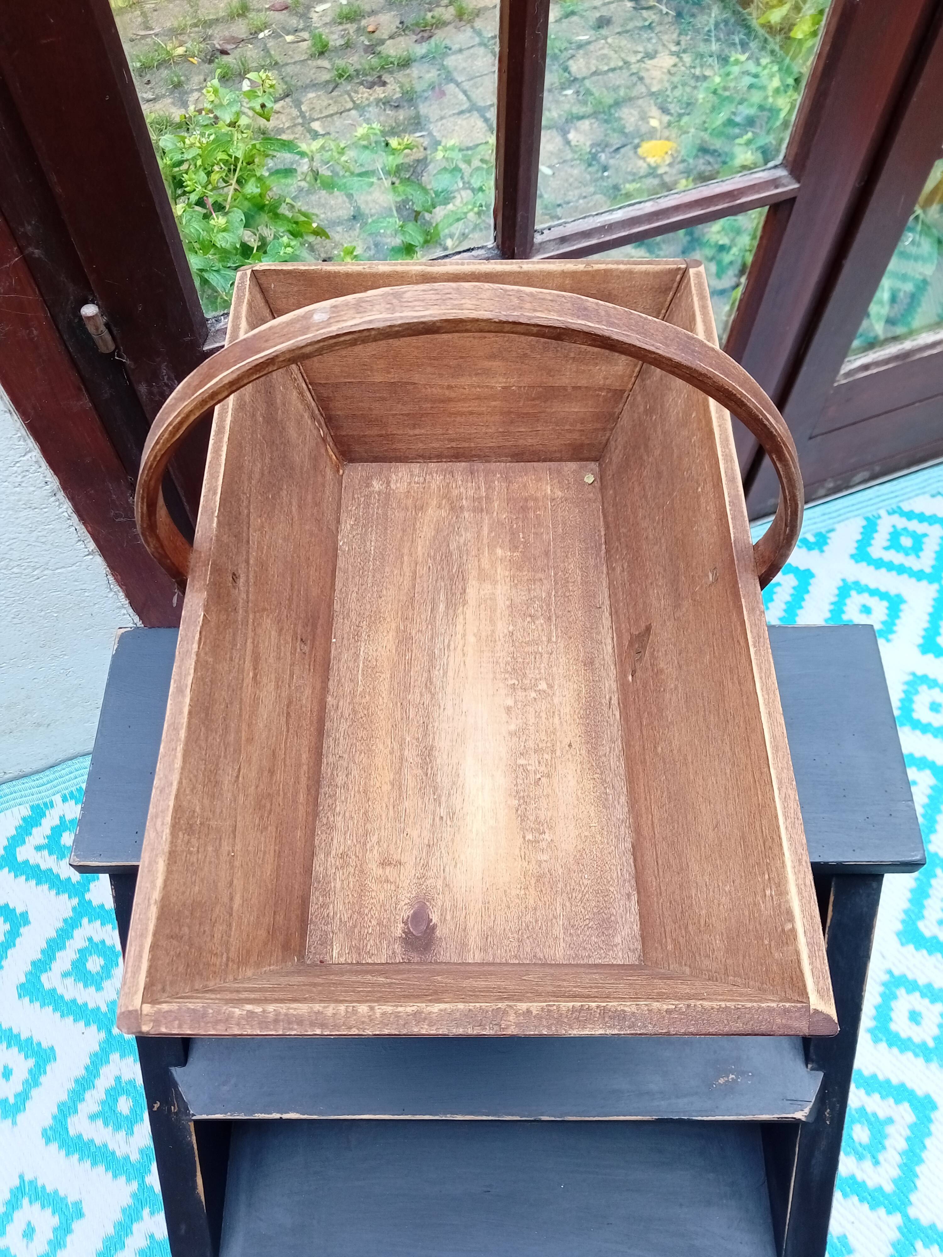 Wooden harvest basket