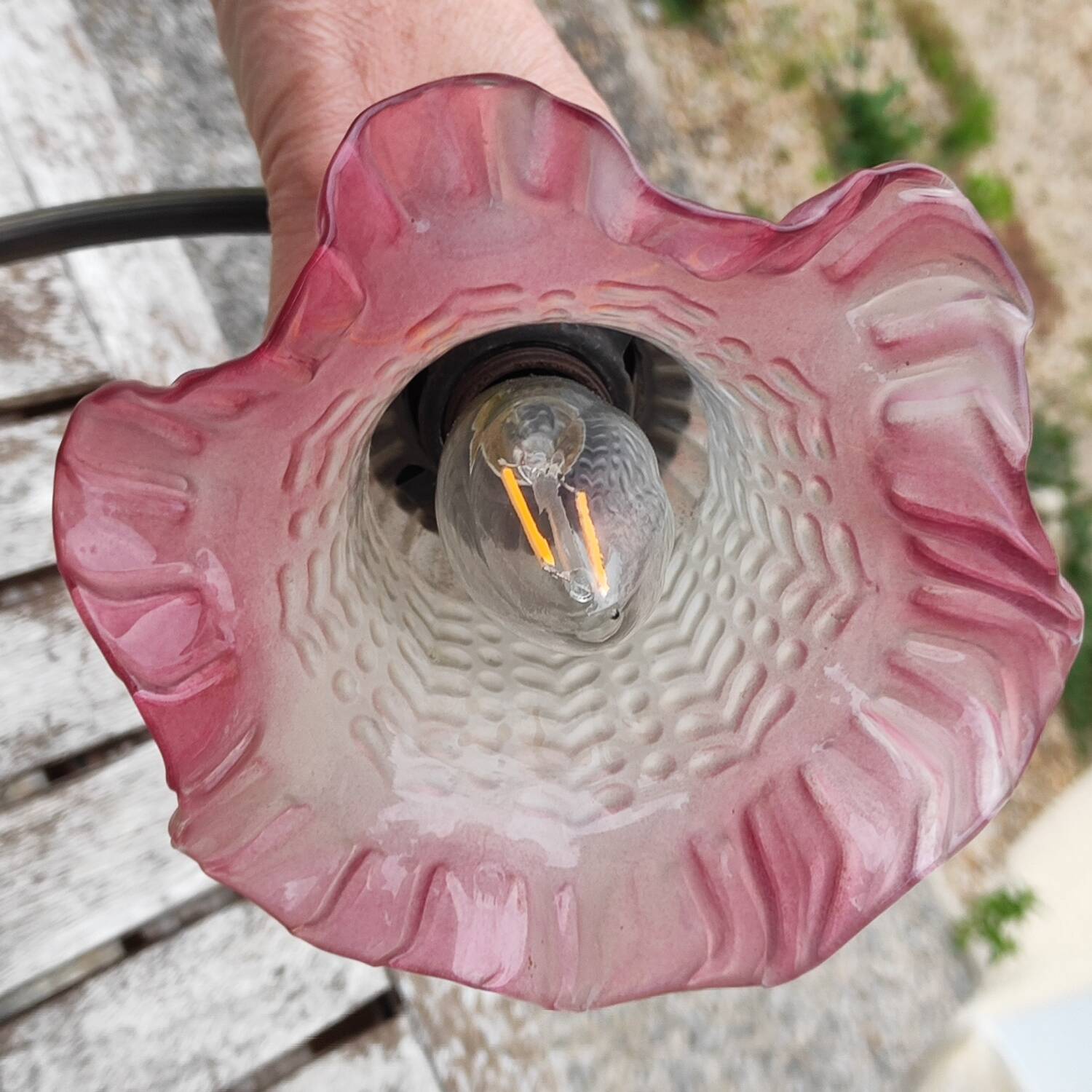 Art deco swan neck lamp See Delmas