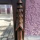 Rustic and Gothic beveled mirror