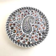 Round dish Gien decoration bothée or cashmere 26cm for pie and cake