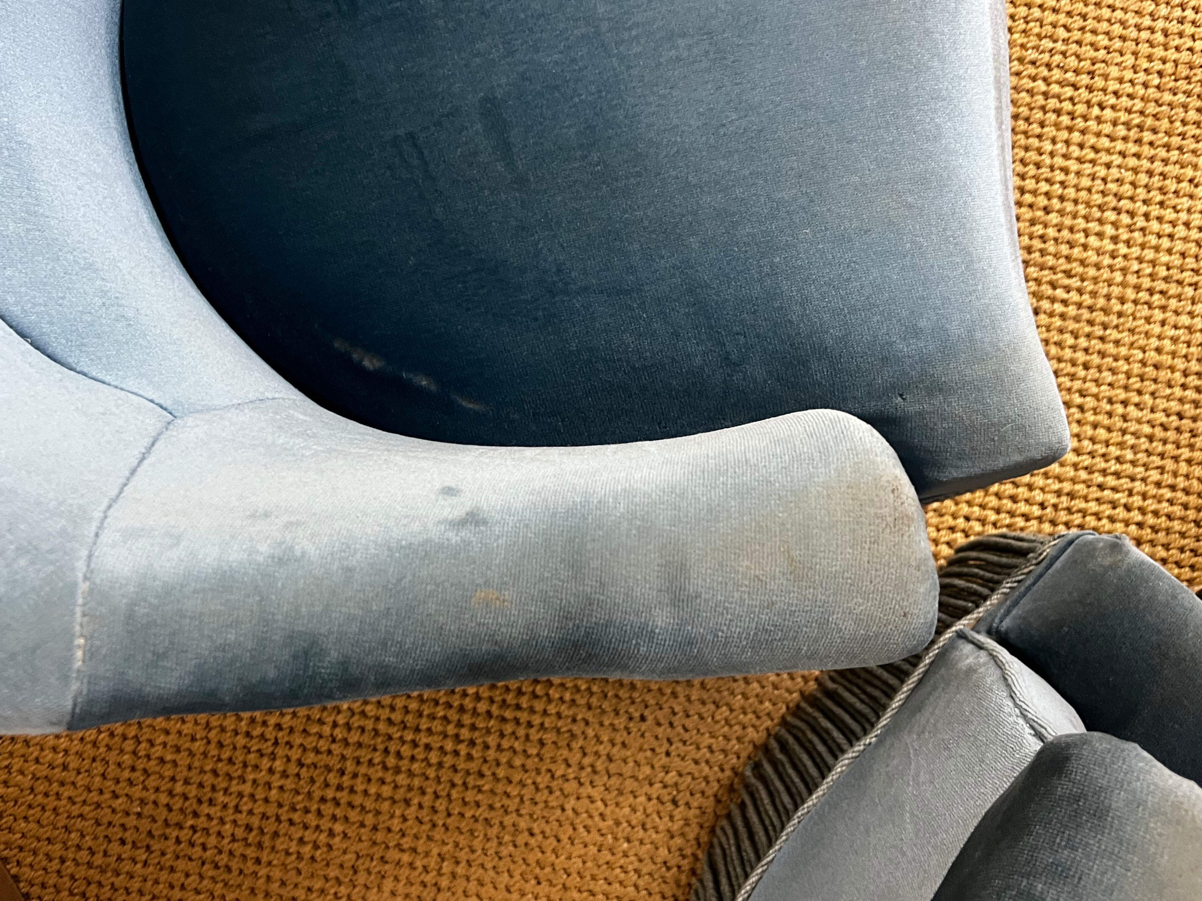 Pair of toad armchairs