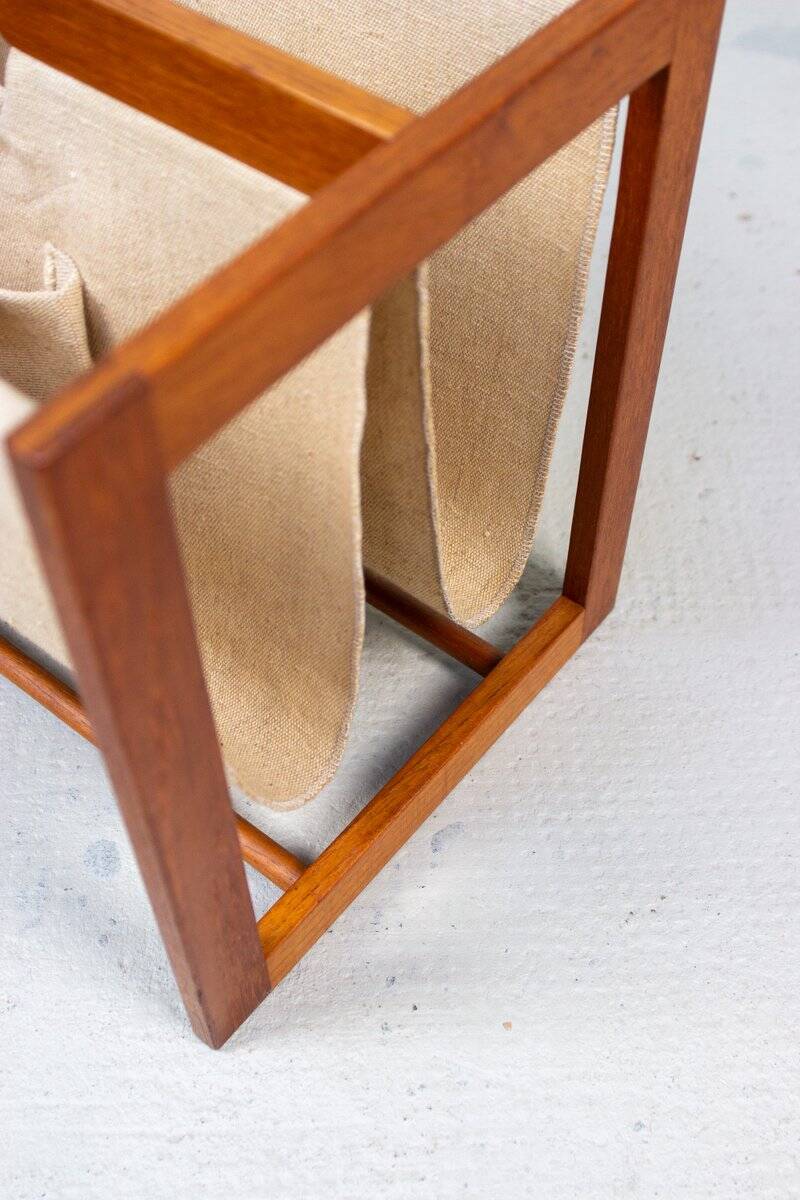 Vintage Teak Magazine Rack by Aksel Kjersgaard, 1960s