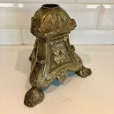 Silver bronze church candelabra