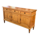 Louis XVI solid oak sideboard with 3 doors and 3 drawers, 175 cm