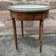 Table basse bouillotte de style Louis XVI en bois des années 1960/70