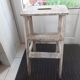 Old stepladder 3 steps in rough wood