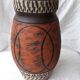 Ochre ceramic vase