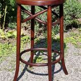 Stool bar bistro Cambier in curved wood