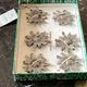 Set of six tin knife holders of the manor