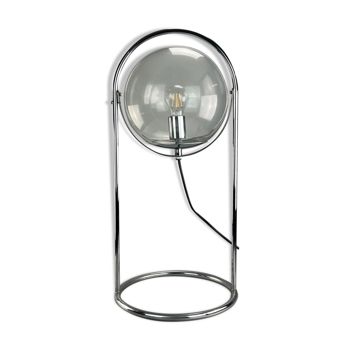 60s 70s ball lamp lamp light table lamp space age design glass metal