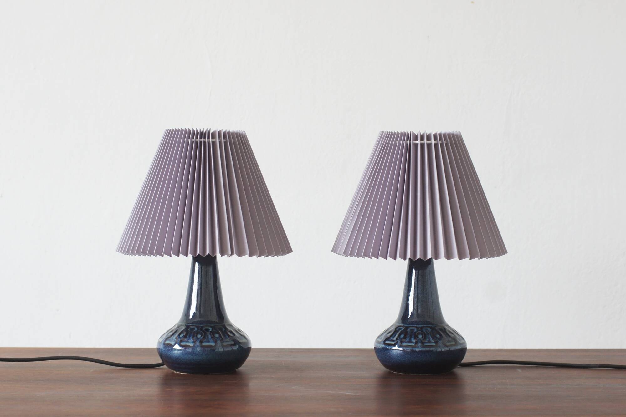 Ceramic Table Lamp from Søholm Stentøj, Denmark, 1960s, Set of 2
