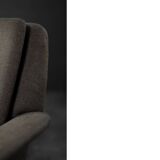 Vintage Mid-Century Danish Modern Brown 3-Seater Sofa by Folke Ohlsson