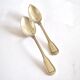 Set of 2 silver-plated dessert spoons in Chinon style, 15 cm.
