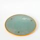 Small round mirror tray, gold, 1960