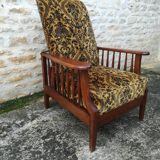 Fauteuil Morris repose pieds rétractable