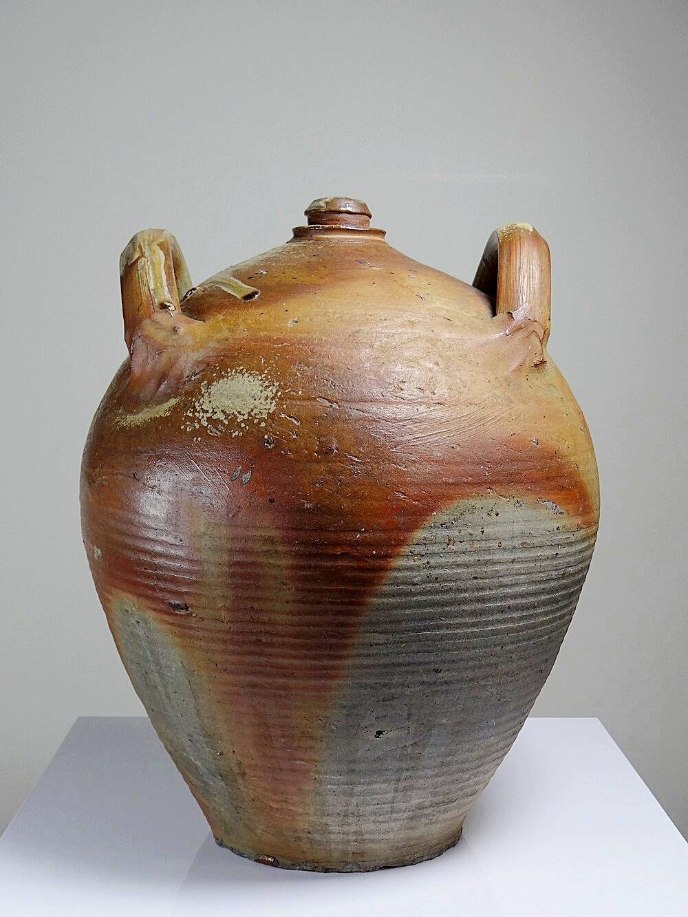 XXL stoneware jar, antique 19th century, French craftsmanship, Puisaye