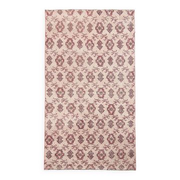 4x7 Red & Beige Floral Turkish Rug, 134x231Cm