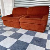 Paire de chauffeuses vintage