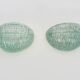 Pair of designer wall lights in vintage glass slats from the 70s/80s