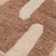 Berber beni ouarain rug dark beige and modern white