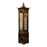 Vintage Chinese display cabinet pagoda roof (lighting) Asian