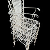 4 Provençal wrought iron armchairs from the 60s