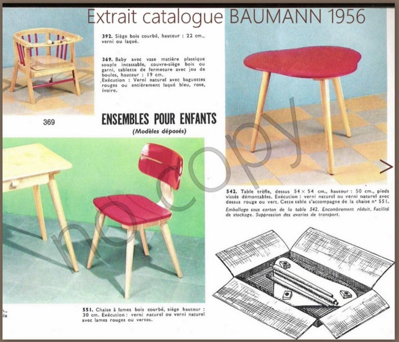Baumann children's chair from the 50s