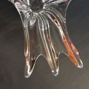 Crystal fruit cup with handles Art Vannes France - vintage