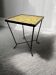 Mini vintage yellow plant table / mosaic side table