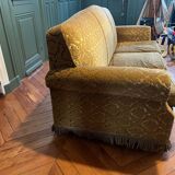 3-seater toad sofa in khaki velvet