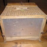 Ancient wicker fisherman's seat