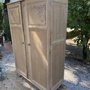 Art Deco solid wood wardrobe