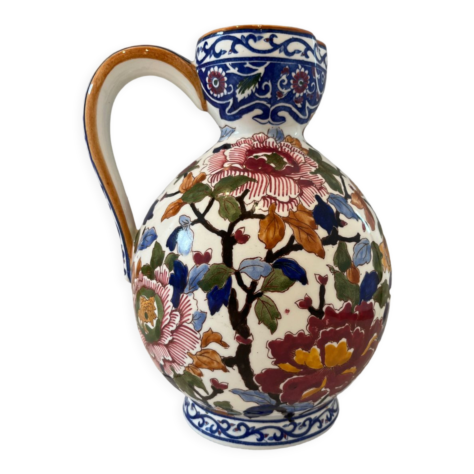 Gien earthenware pitcher