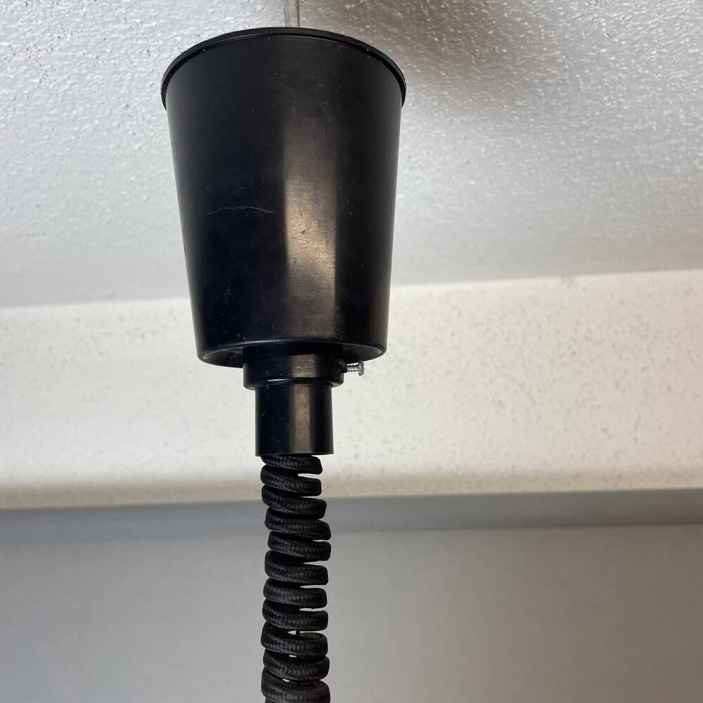 Scandinavian Danish aluminium 4-light hanging lamp