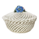 Corbeille en porcelaine tressée vintage