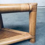 Handcrafted Bamboo Corner Table Set, 1970s, Set of 2