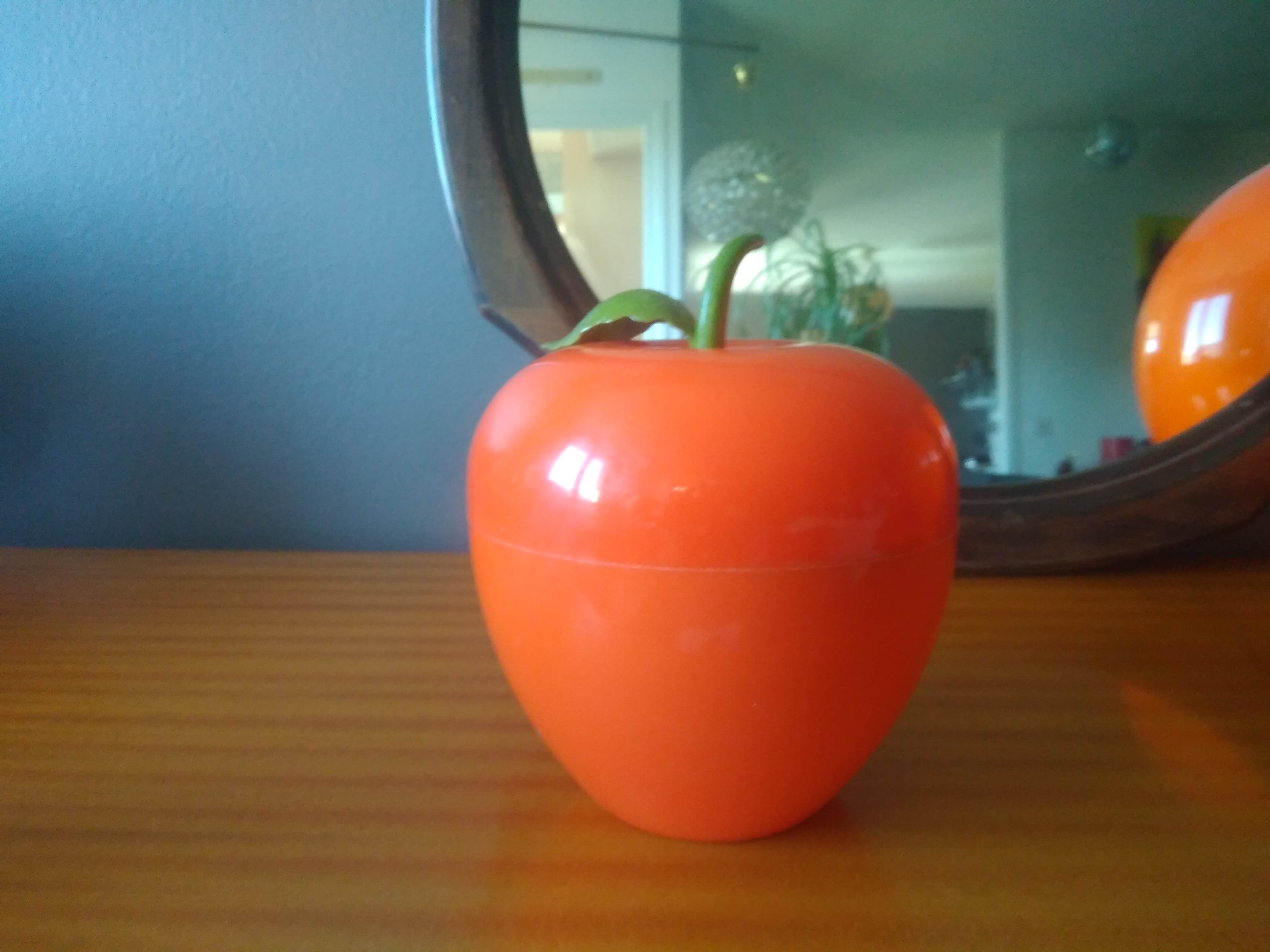 Vintage orange ice bucket - 70s