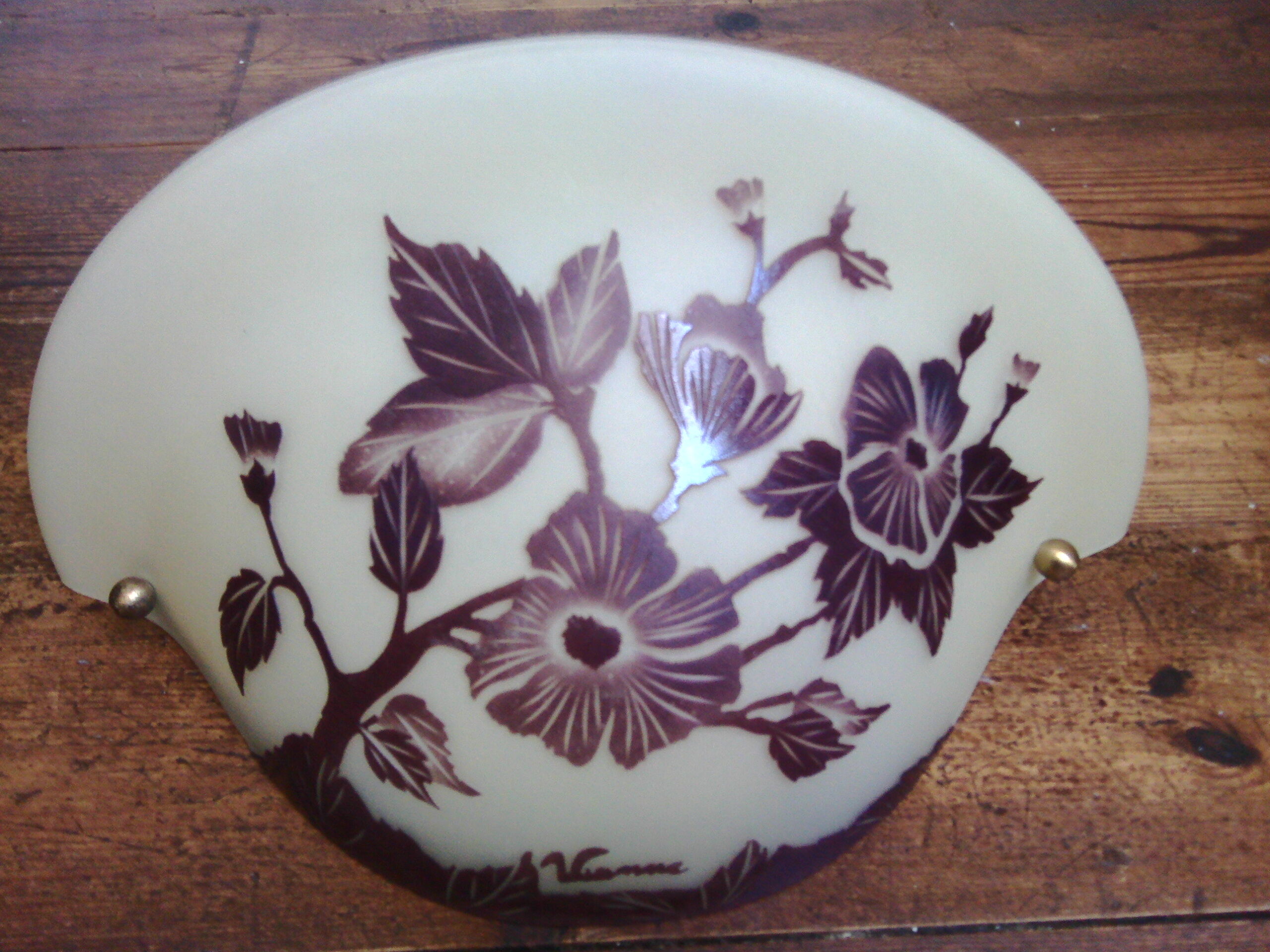 Two Vianne glassware wall light