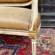 Louis XVI Period Laqué Wooden Bench Italian Work