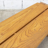 Vintage solid elm bench for Maison Regain