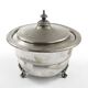 Eclectic caviar server, silver-plated brass, Henneberg Brothers, Poland, 19th century