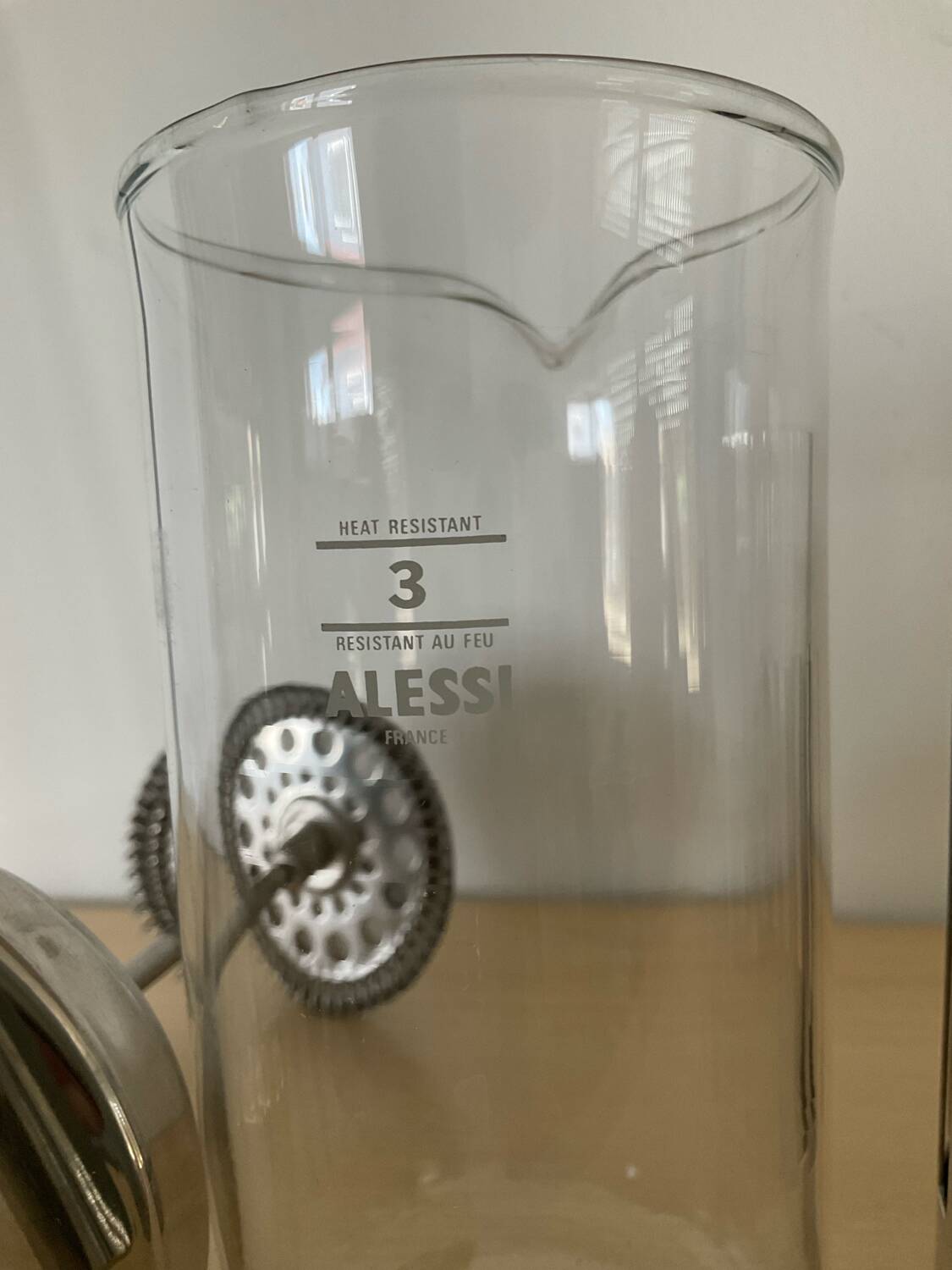 Aldo Rossi French press coffee maker for Alessi Italy